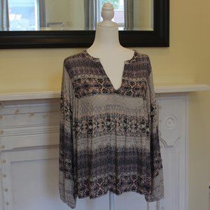 Lucky boho long-sleeve top